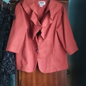 Terracotta 3/4 Sleeve jacket